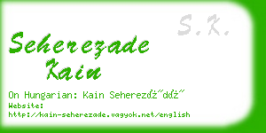 seherezade kain business card